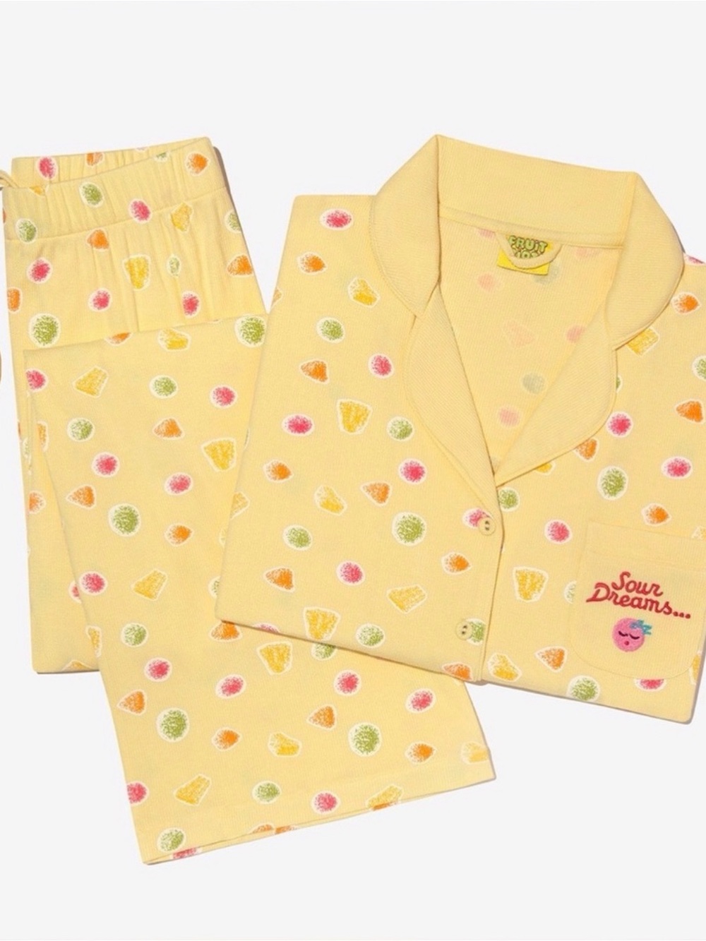 Fruit Riot Polka Dot Pajama Set Sz M